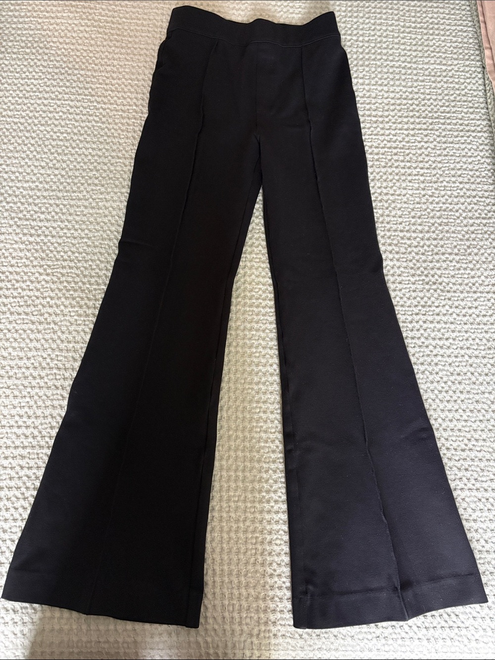 SPANX Black Boot-Cut Flare Pants